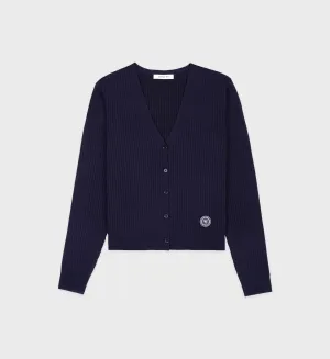 SRHWC Ribbed Cardigan - Navy