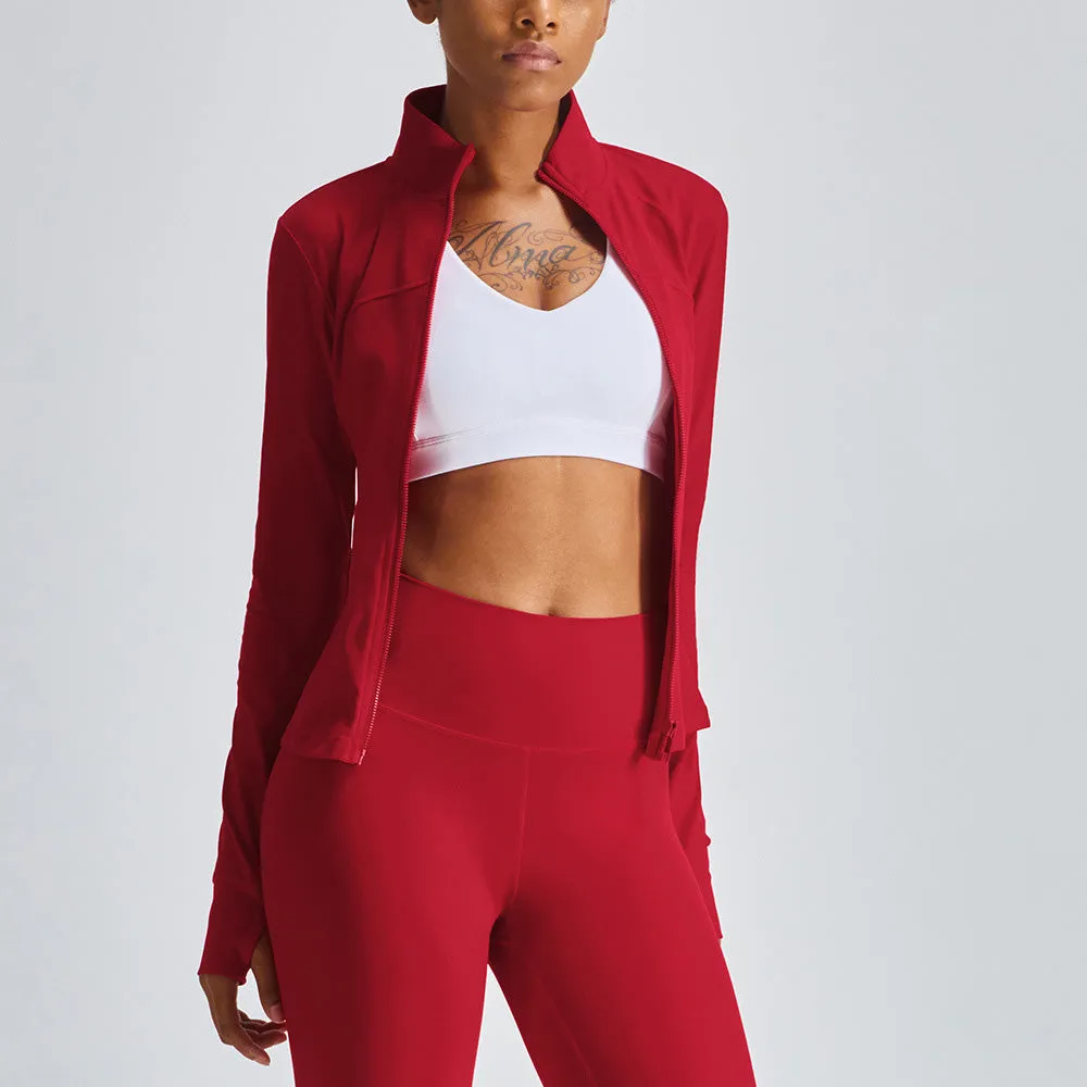 Stand-up Collar Yoga Jacket