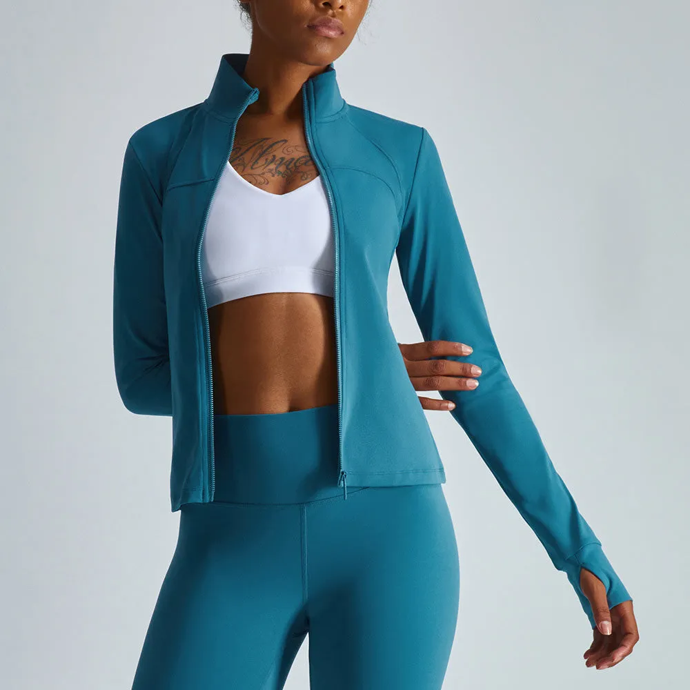 Stand-up Collar Yoga Jacket