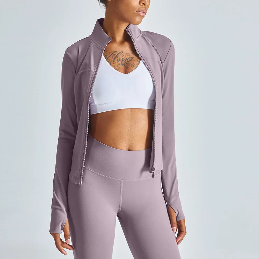 Stand-up Collar Yoga Jacket