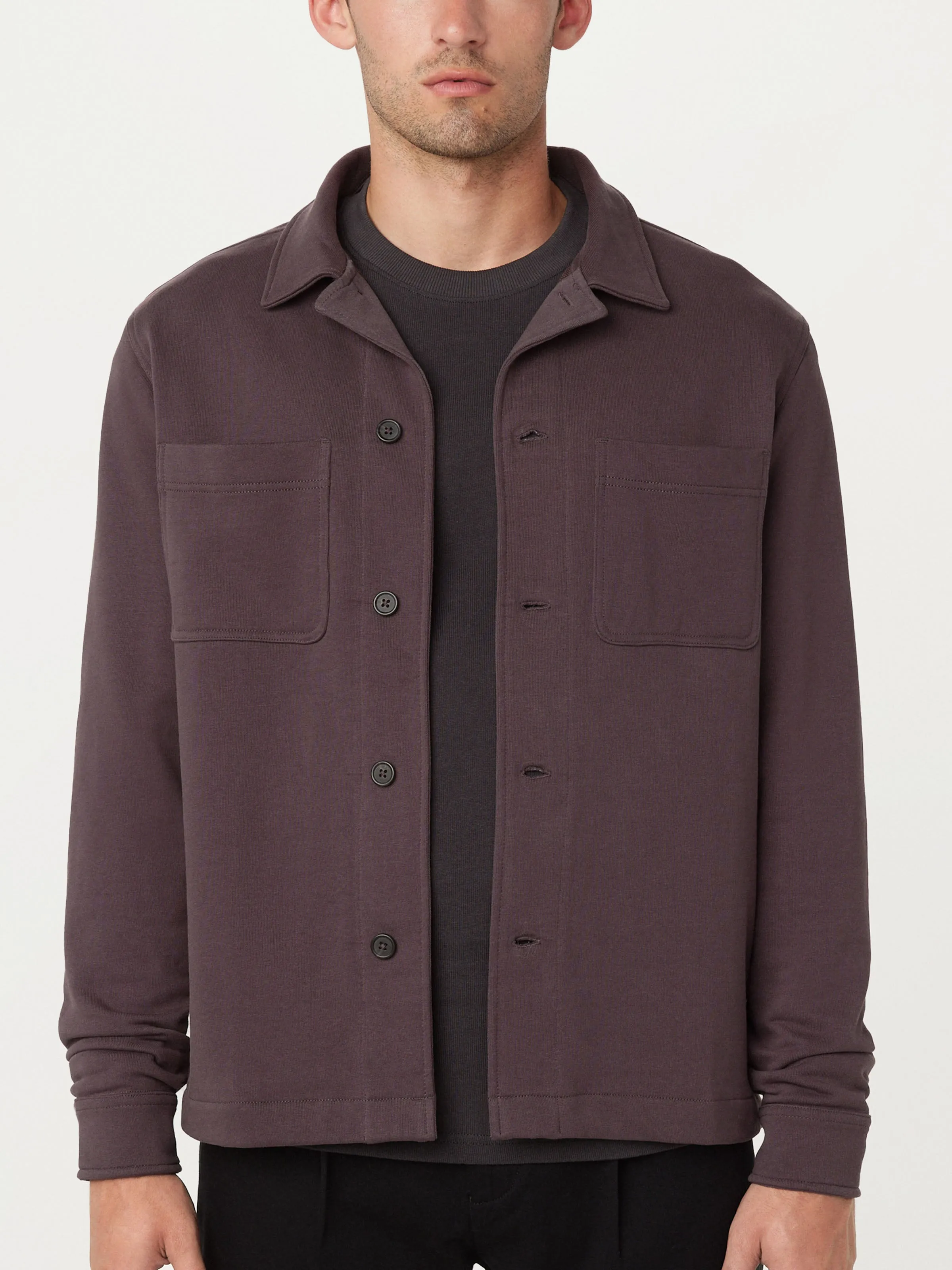 The Jordan French Terry Overshirt in Raisin