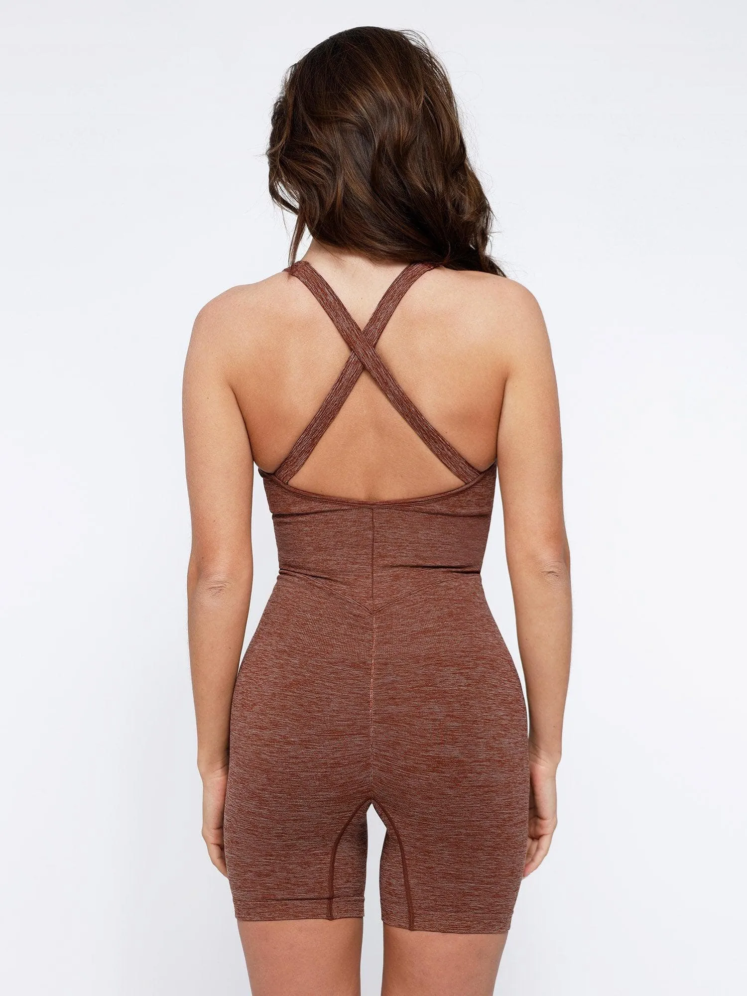 The Shapewear Romper Seamless Sport Crossback