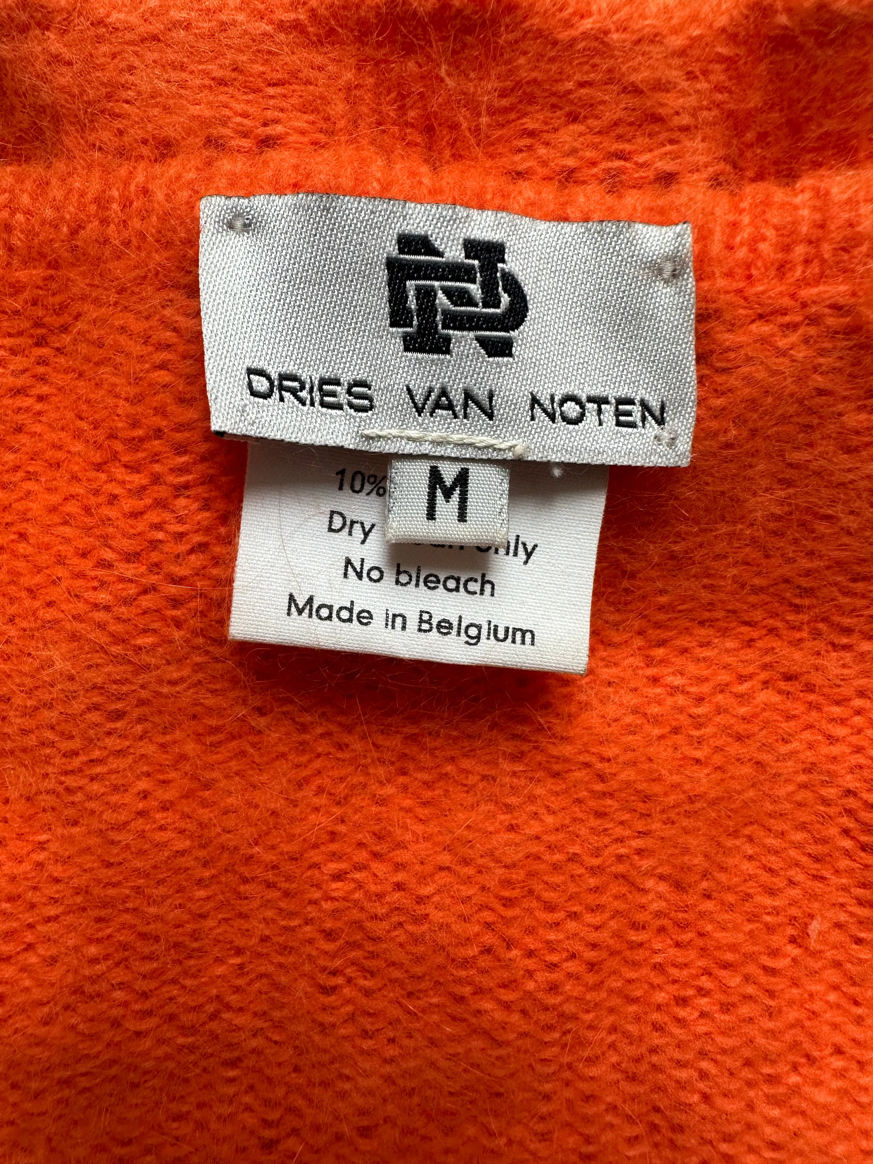 Vintage Dries Van Noten Orange Cardigan