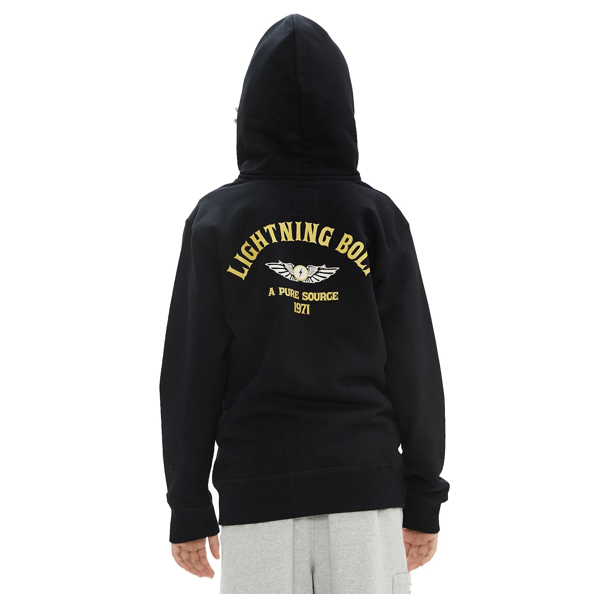 Wings Zip Up Hoodie Boys - Lightning Bolt ⚡