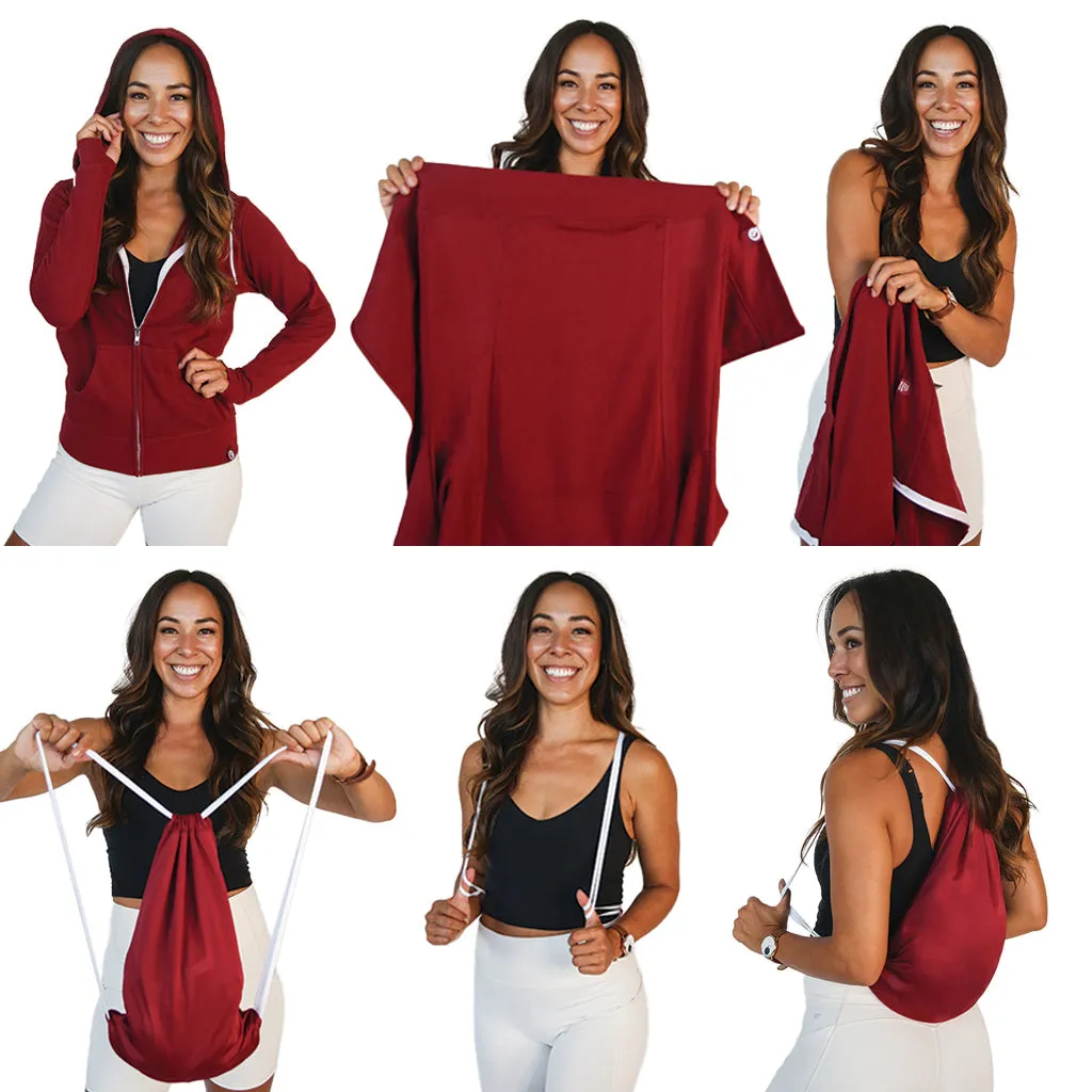 Women's Hero Hoodie Lite (Crimson Cherry)