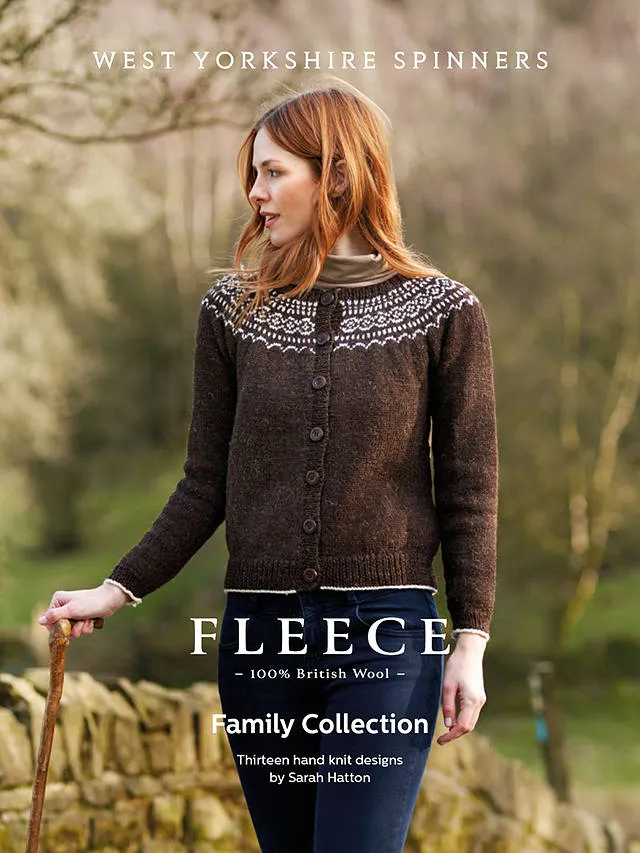 WYS Fleece Family Collection Knitting Pattern Book by Sarah Hatton