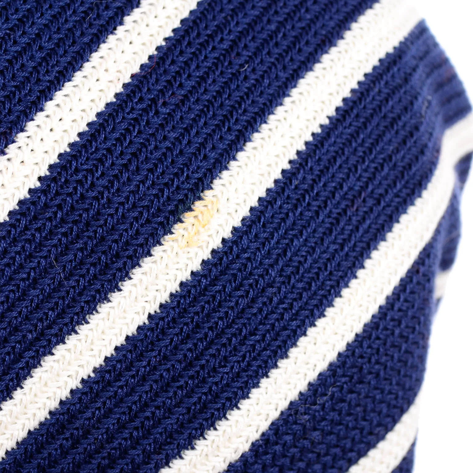 Yves Saint Laurent Navy & White Stripe Cotton Open Front Jacket